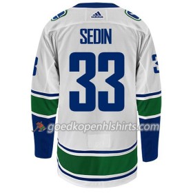 Vancouver Canucks HENRIK SEDIN 33 Adidas Wit Authentic Shirt - Mannen